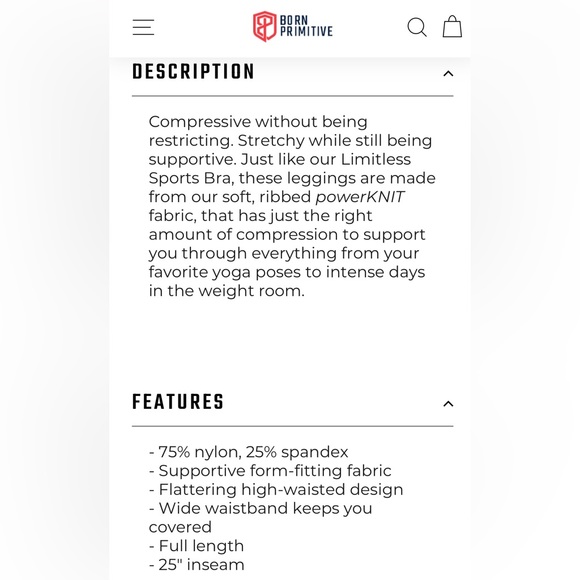 BP Limitless Legging, Ribbed - Black Cherry - Picture 2 of 2